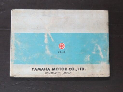YG1-K Yamaha Operation Maintenance Manual - Image 7