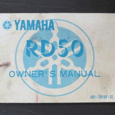 RD50 Yamaha Owner's Manual, Yamaha Motor Co., Ltd, 1977/5, Motorcycle, Automobiles, Dead Souls Bookshop, Dunedin Book Shop