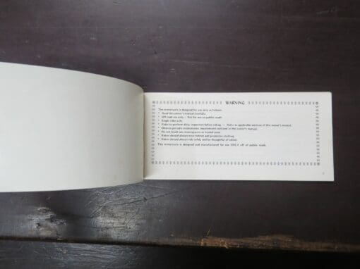 TF185 Suzuki Owner's Manual, 1977 - Image 6