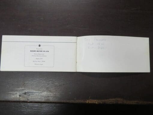 TF185 Suzuki Owner's Manual, 1977 - Image 3