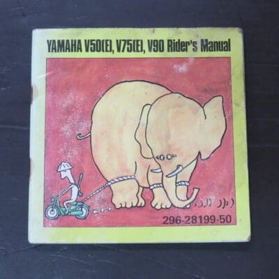V50(E), V75(E), V90 Yamaha Rider's Manual, Yamaha Motor Co., Ltd, Japan, 1971/12, Motorcycle, Automobiles, Dead Souls Bookshop, Dunedin Book Shop