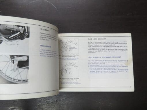 TF100 Suzuki Owner's Manual, 1977 - Image 4