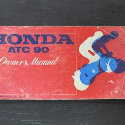 ATC 90 Honda Owner's Manual, Honda Motor Co., Ltd, Japan, 1974, Motorcycle, Automobiles, Dead Souls Bookshop, Dunedin Book Shop