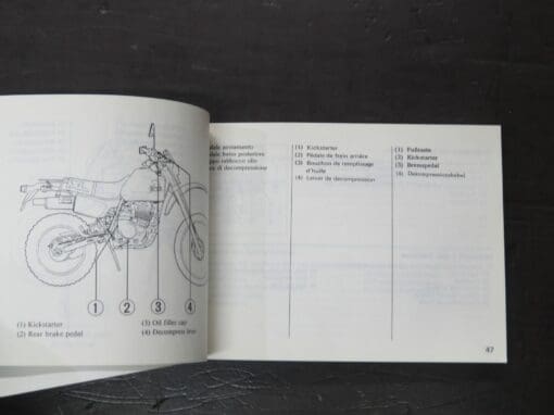 XL600R, XL600L Honda Owner's Manual, 1984 - Image 4