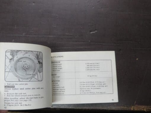 NC50 Express Honda Owner's Manual, 1977 - Image 7