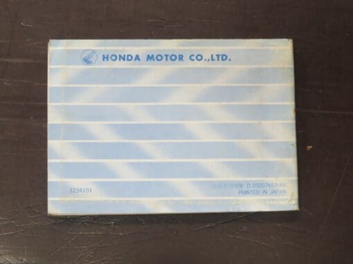 CB750 Honda Owner's Manual, 1975 - Image 7