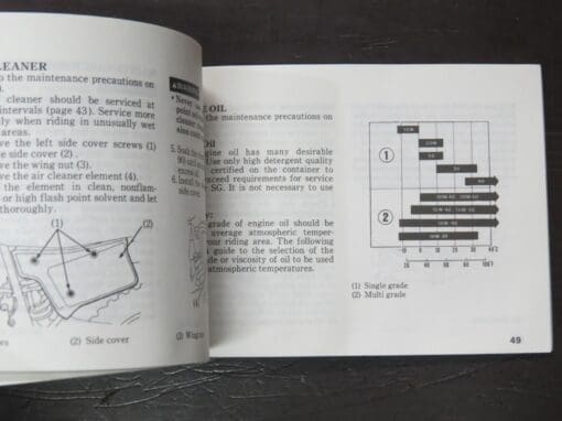 XR200R Honda Owner's Manual, 1991 - Image 4