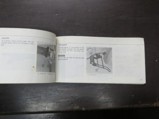 ATC 70 Honda Owner's Manual, 1985 - Image 5