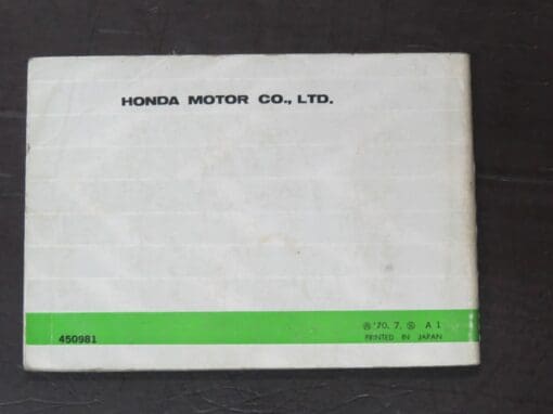 ST70 Modelo Honda 70 Owner's Manual, 1970 - Spanish Only - Image 7