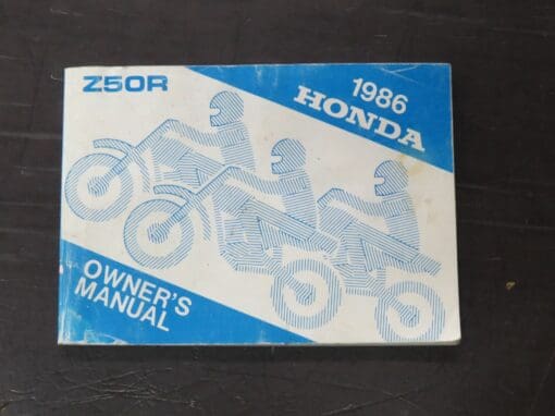 Z50R Honda Owner's Manual, 1986 - Image 7