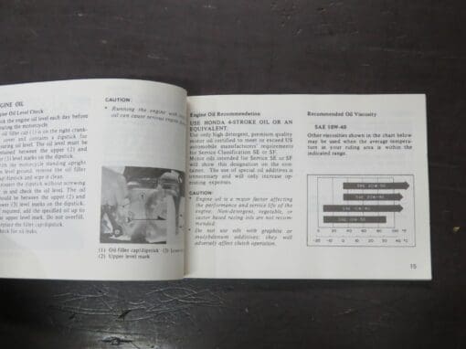 Z50R Honda Owner's Manual, 1986 - Image 3
