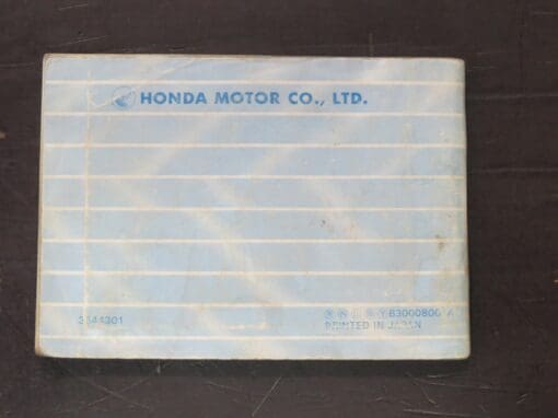 CN250N, CB400N Honda Owner's Manual, 1979 - Image 7
