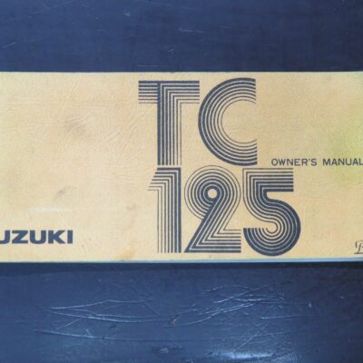 TC125 Suzuki Owner's Manual, Suzuki Motor Co., Ltd, Japan, 1976/9, Motorcycle, Automobiles, Dead Souls Bookshop, Dunedin Book Shop