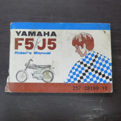 F5 J5 Yamaha Rider's Manual, Yamaha Motor Co., Ltd, Japan, Motorcycle, Automobiles, Dead Souls Bookshop, Dunedin Book Shop