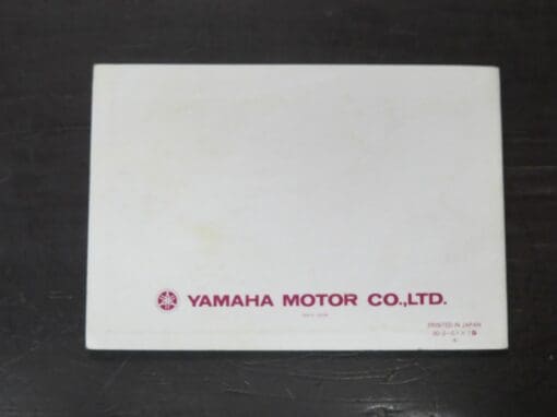 XT600EA Yamaha Owner's Manual, 1990 - Image 7