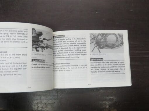 XT600EA Yamaha Owner's Manual, 1990 - Image 5