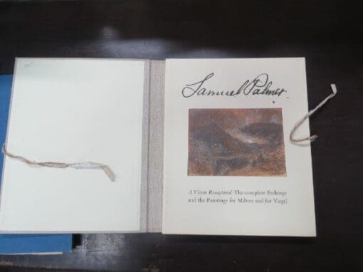 Samuel Palmer, A Vision Recaptured: The complete Etchings and the Paintings for Milton and for Virgil, Trianon Press Facsimiles for the William Blake Trust, London, 1978, Art, Illustration, Dead Souls Bookshop, Dunedin Book Shop