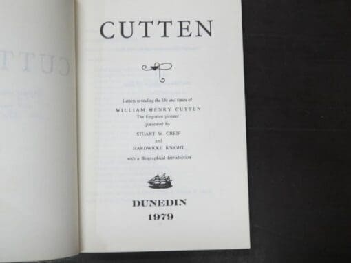 Stuart W. Greif, Hardwicke Knight, Cutten: Letters revealing the life and times of William Henry Cutten, forgotten pioneer, with a biographical introduction - Image 6