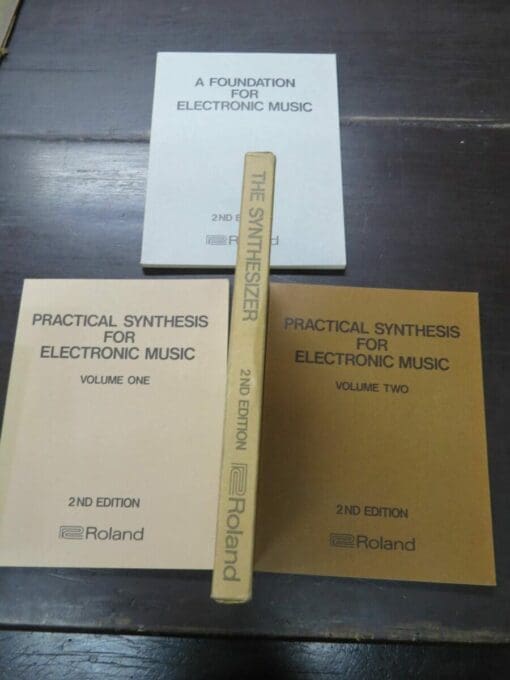 The Synthesizer, 4pc box set, Roland, Japan, 1981, Roland Corporation, Japan, 1981, 2nd Edition, Music, Dead Souls Bookshop, Dunedin Book Shop