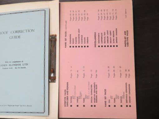 Type Catalogue, John McIndoe Ltd, Colour and Book Printers, Publishers - Image 5