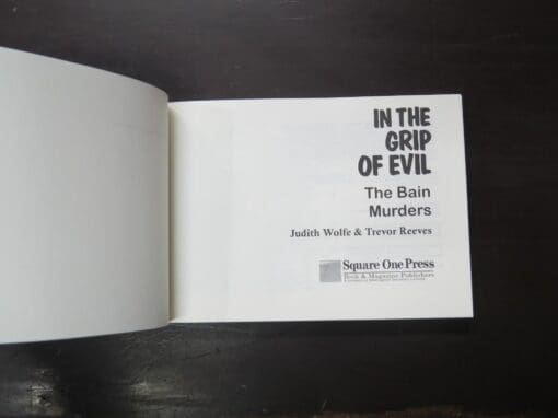 Judith Wolfe (illustrator), Trevor Reeves, In The Grip Of Evil, The Bain Murders - Image 8