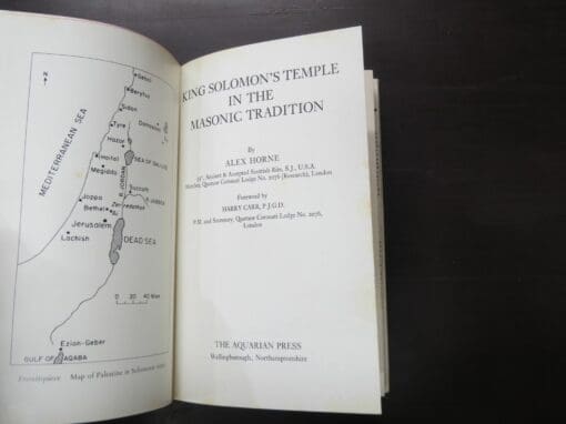 Alex Horne, King Solomon's Temple In The Masonic Tradition, Foreword by Harry Carr - Image 8