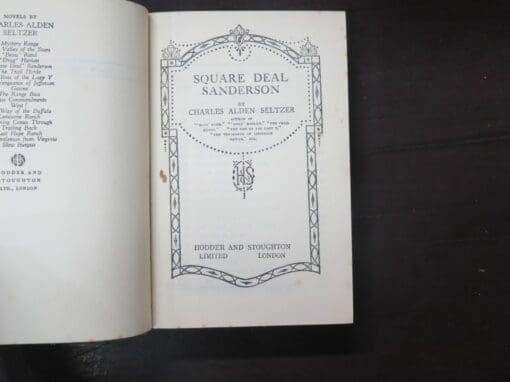 Charles Alden Seltzer, Square Deal Sanderson - Image 6