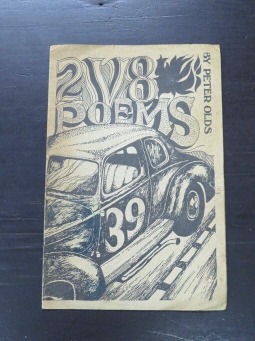 Peter Olds, 2 V8 Poems, author published, McIndoe, Dunedin, 1971, New Zealand Poetry, New Zealand Literature, Dead Souls Bookshop, Dunedin Book Shop