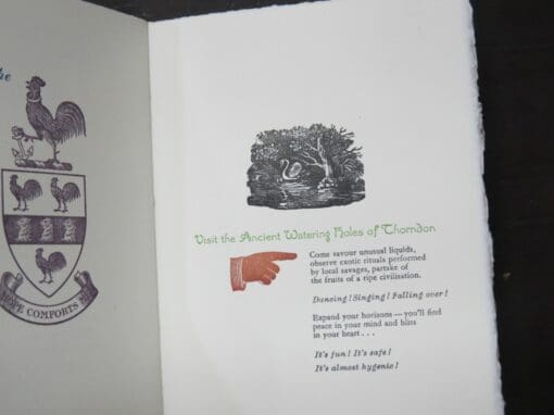 Wellington Temperance Society, satirical printing sampler, and a Poem by Tom Leonard,, Printed by Brendan O'Brien - Image 4