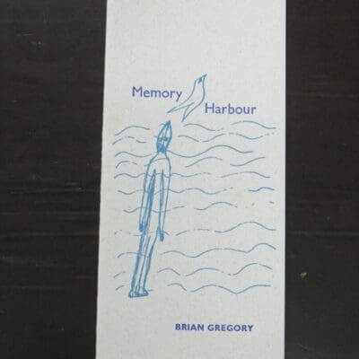 Brian Gregory, Memory Harbour, The Pear Tree Press, 2000, New Zealand Literature, New Zealand Poetry, Dead Souls Bookshop, Dunedin Book Shop