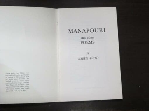 Karen Smith (nee Wildey), Manapouri and Other Poems - Image 5