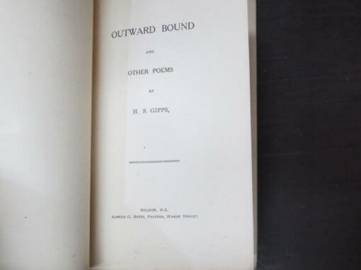 H. S. Gipps, Outward Bound and Other Poems - Image 6