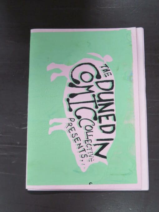 The Dunedin Comic Collective, DUDzine#3: PIG, various artists, 2011, stapled booklet with loose handed printed outer cover, numbered edition, New Zealand Art, Illustration, Dunedin, Dead Souls Bookshop, Dunedin Book Shop