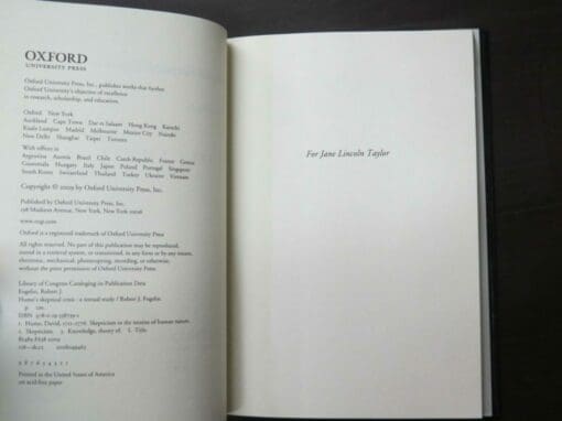Robert J Fogelin, Hume's Skeptical Crisis, a textual study - Image 7