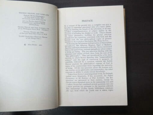 Allan Wolter, ed., trans., Duns Scotus, Philosophical Writings, A Selection - Image 8