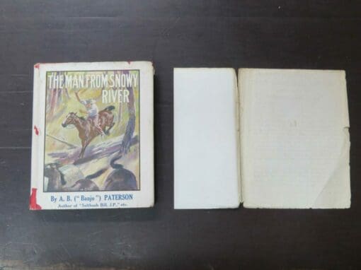 A. B. (Banjo) Paterson, The Man From Snowy River and Other Verses, Angus and Robertson, Sydney, 1921, small hardback with dustjacket and advertising dustjacket, 174 pages including index, 14.5cm x 12 cm, Australia, Literature, Dead Souls Bookshop, Dunedin Book Shop