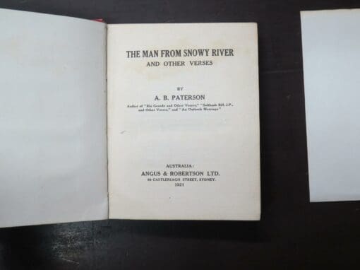 A. B. (Banjo) Paterson, The Man From Snowy River and Other Verses (1921) - Image 7