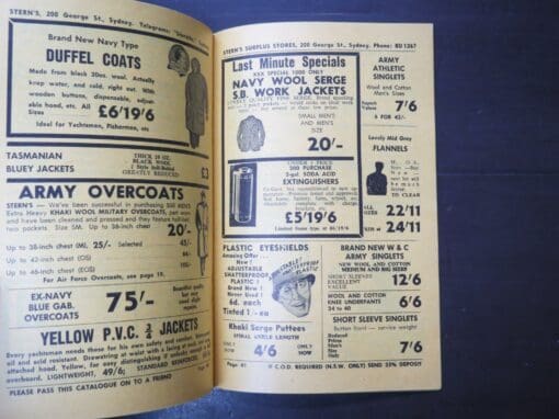 Camping and Military Sale Catalogue, Sterns Surplus Stores, 200 George Street, Sydney - Image 4