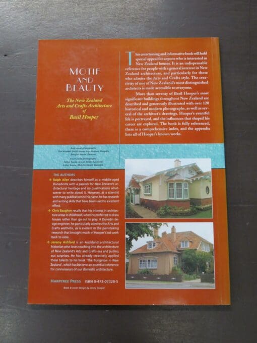 Ralph Allen, Motif And Beauty, The New Zealand Arts and Crafts Architecture of Basil Hooper, With Contributions from Chris Baughen and Jeremy Ashford - Image 12