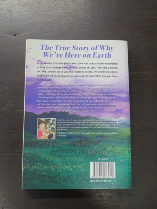 Judy Satori, Sunshine Before The Dawn, The True Story Of Why We Are Here On Earth - Image 9