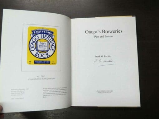 Frank G. Leckie, Otago's Breweries, Past and Present, - Image 13