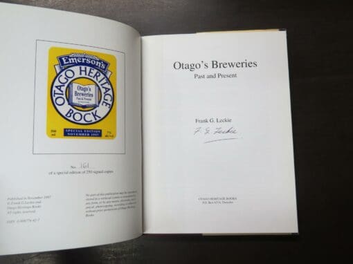 Frank G. Leckie, Otago's Breweries, Past and Present, - Image 9