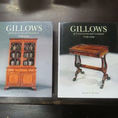 Susan E. Stuart, Gillows of Lancaster and London 1730 - 1840, Antique Collectors' Club, Woodbridge, UK, 2008, 2 volumes in slipcase, hardbacks with dustjackets, 448 pages + 416 pages, illustrated, overall dimensions of the 2 volumes and slipcase 32 cm x 25 cm x 8.5 cm, History, Design, Craft, Dead Souls Bookshop, Dunedin Book Shop