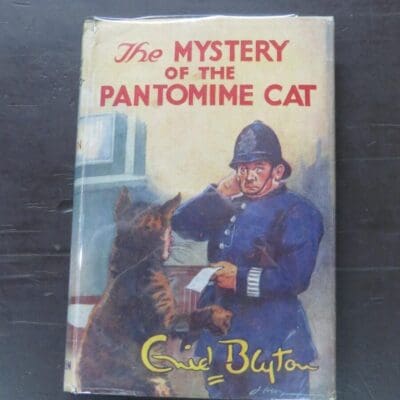 Enid Blyton, The Mystery Of The Pantomime Cat, Being the Seventh Adventure of the Five Find-Outers and Dog, Illustrated by J. Abbey, Methuen, London, 1949, hardback with dustjacket, 181 pages, 19 cm x 13 cm, , Literature, Children's Literature, Vintage, Collectable, Dead Souls Bookshop, Dunedin Book Shop