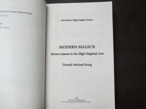 Donald Michael Kraig, Modern Magick, Eleven Lessons in the High Magickal Arts - Image 10