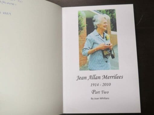 Joan Whillans, Jean Allan Merrilees 1914 - 2010, 2 volumes, Parts One and Two - Image 6