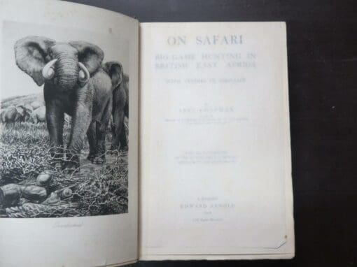 Abel Chapman, On Safari, Big Game Hunting In British East Africa, With Studies In Bird-Life, With 170 Illustrations by the Author and E. Caldwell, Sketches and Photographs - Image 9