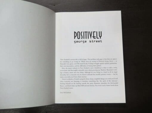 Matthew Bannister, Positively George Street, A Personal History of Sneaky Feelings and the Dunedin Sound - Image 8